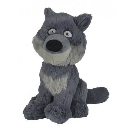 peluche loup gris