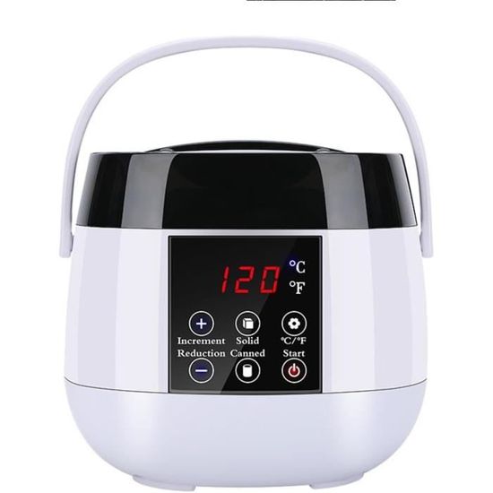 Fondoir à Cire Électrique 1100W 8L - Machine à Fondre Cire Bougie Inox, Réglage 30-100°C, Digital LED