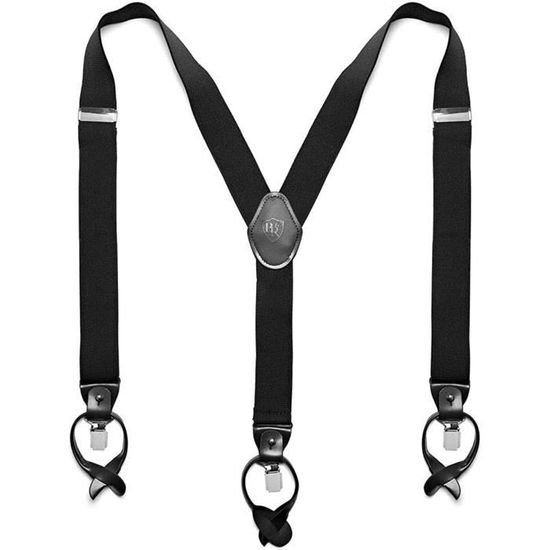 Bretelles pour Hommes, Bretelles Robustes Réglables, Décontractées, 3.5cm de Large, Marine