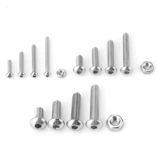 Écrou papillon - Acier inoxydable - M3 M4 M5 M6 M8 - Résistant à la corrosion - Lot de 10 - Pratique - Bricolage