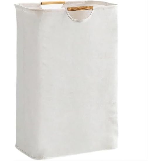 Panier à Linge Pliable VFANDV 60L - Avec Poignées, Revêtement Imperméable - Rangement Salle De Bain, Chambre