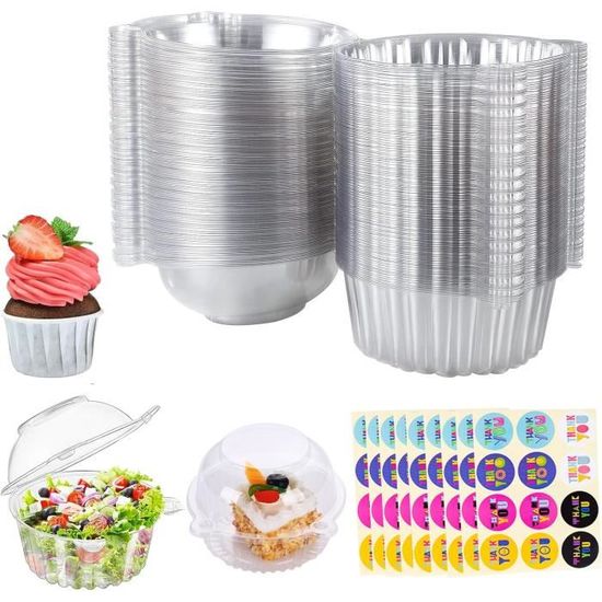 15 pièces de boîtes à cupcakes, boîtes blanches pour muffins avec