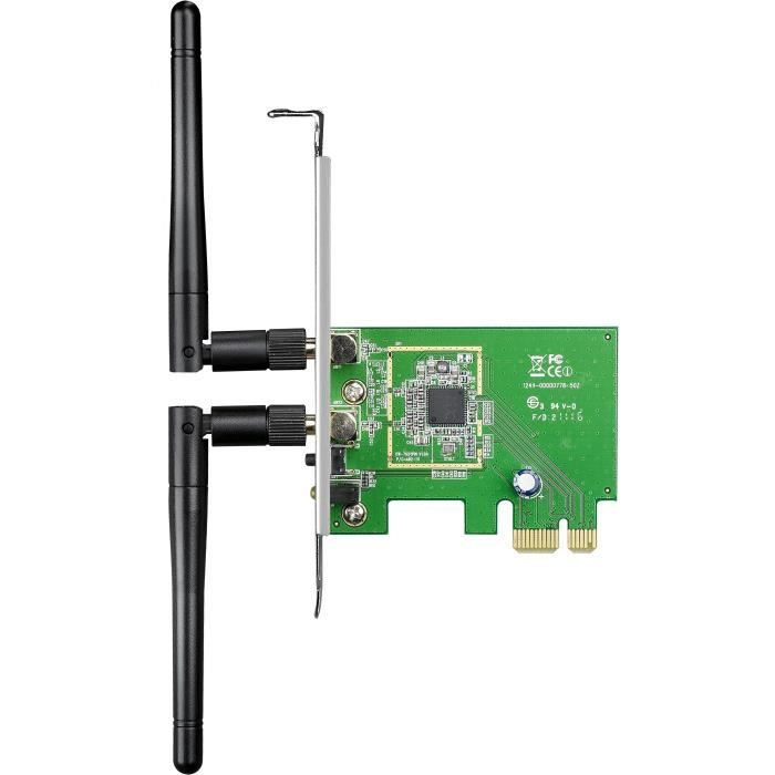 Asus PCE-N15 Carte réseau PCI Express Wi-Fi N 300 Mbps - Bureautique & Multimédia