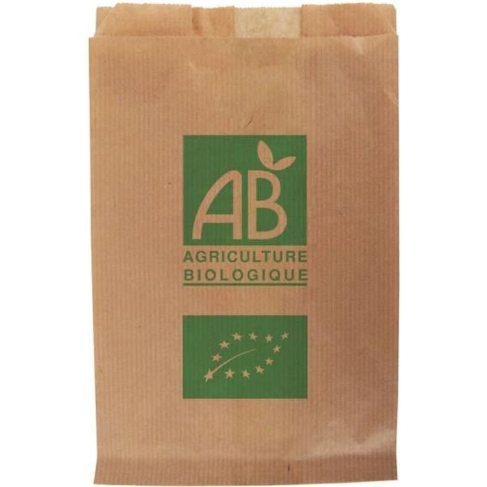 Sacs papier kraft fruits et légumes AB 3 kg / 23 + 8 x 34 cm X 1000UV