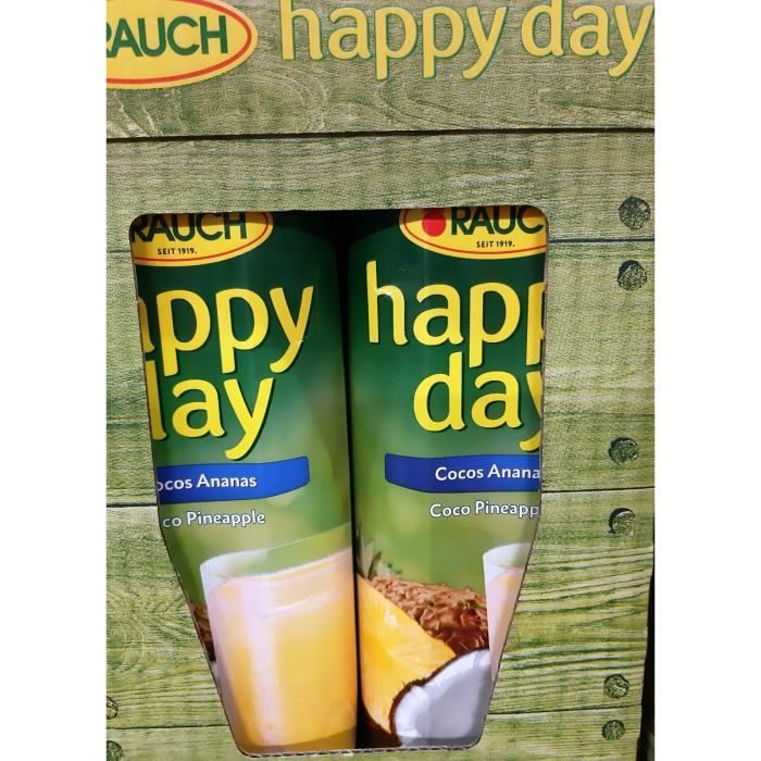 Rauch Happy Day noix de coco ananas jus de fruit 6 x 1l