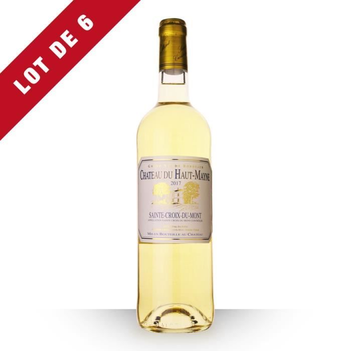 Lot de 6 - Château du Haut-Mayne 2017 AOC Sainte-Croix-du-Mont - 6x75cl - Vin Blanc