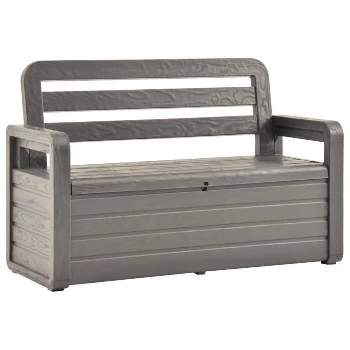 ��7079Banc Coffres de jardin Boîte de rangement de jardin - Malle de rangement - Coffre de rangement de jardin Coffre D'extérieur 13