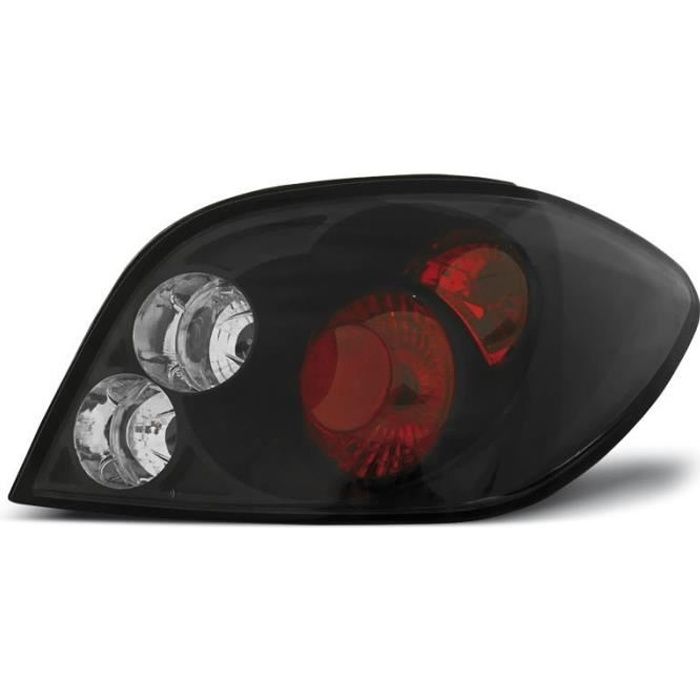 Paire de feux arriere Peugeot 307 berline 01-07 noir (E13)