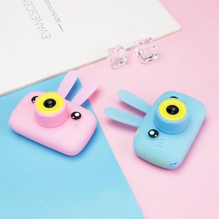 Enfants Appareil photo numérique,Meilleur cadeau pour enfants Lapin Jouets pour enfants Caméra Photo Vidéo,Bleu