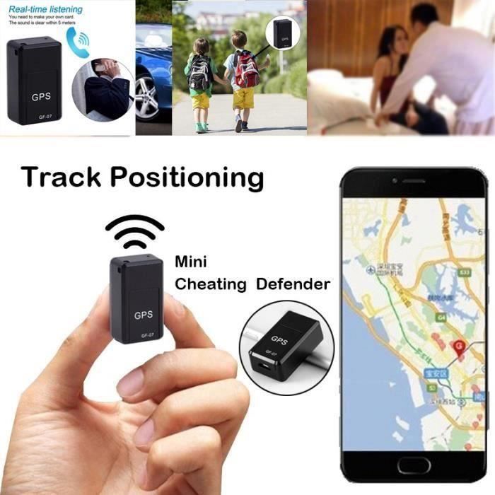 Tracker GPS pour véhicule Mini localisateur de véhicule portable GF07 Dispositif de suivi magnétique Localisateur GPRS Requête de su