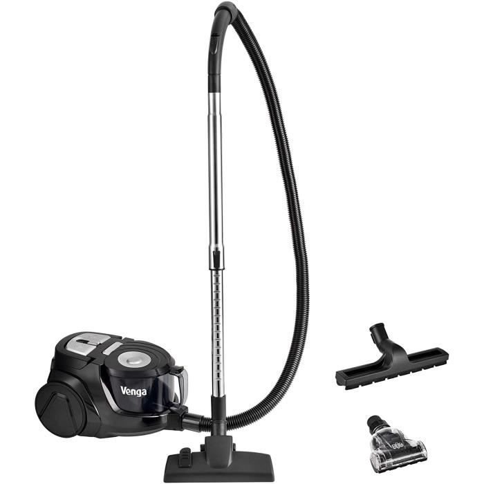 SAC ASPIRATEUR Venga! VG VC 3300 Aspirateur cyclonique Puissant sans Sac avec 5 Accessoires Dont Brosse spéciale Poils 845