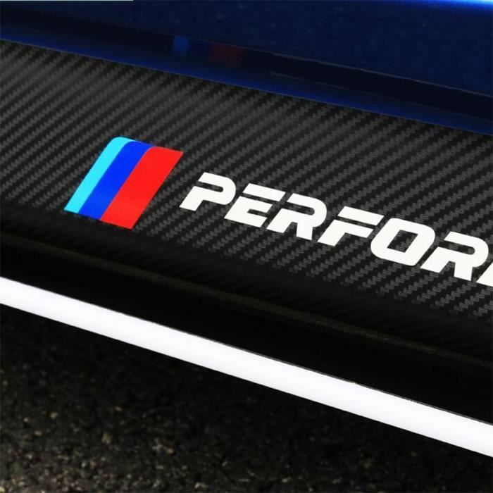 Fibre de carbone noir de couleur Autocollants à Rayures Pour Jupe Latrale, M Performance, Pour BMW E90 E92 E9