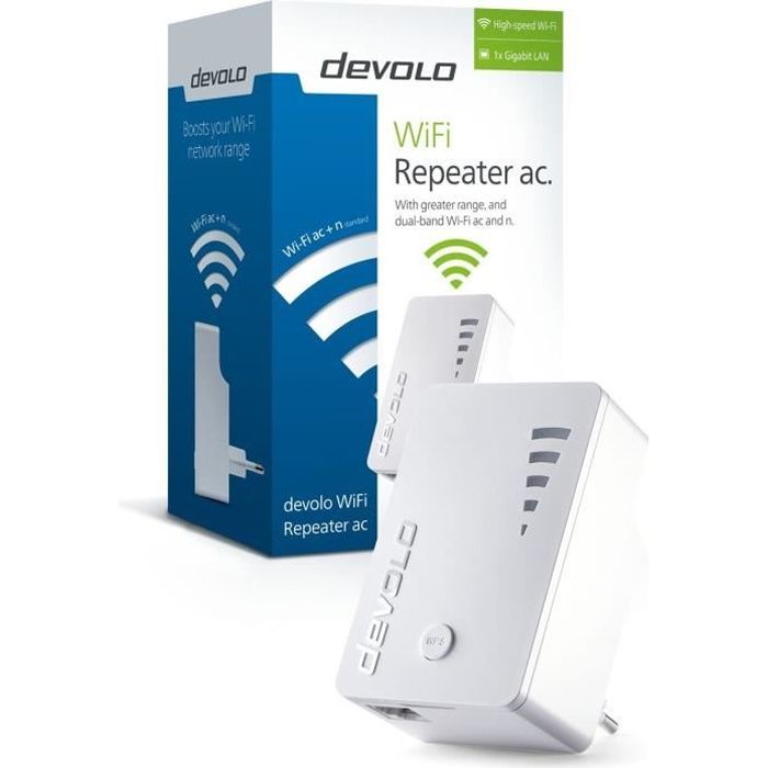 DEVOLO Répéteur Wi-Fi ac bi-bande 1200 Mbits/s