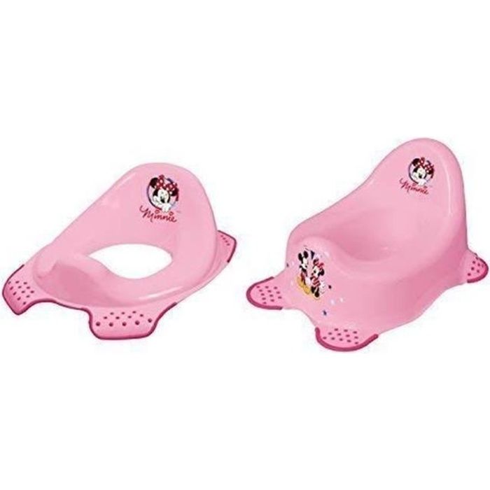 Pot Bébé + Wc Pièce Jointe Disney Minnie Mouse Marchpied pour Toilette