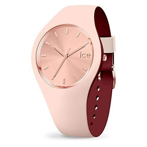 Ice Watch Ice Duo Chic Nude Montre Rose pour Femme avec Bracelet en Silicone 016985 (Medium)