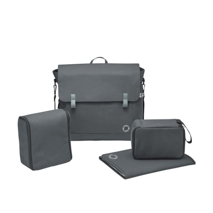 MAXI-COSI Sac à langer Modern Bag, avec matelas à langer et compartiment isotherme - Essential Graphite