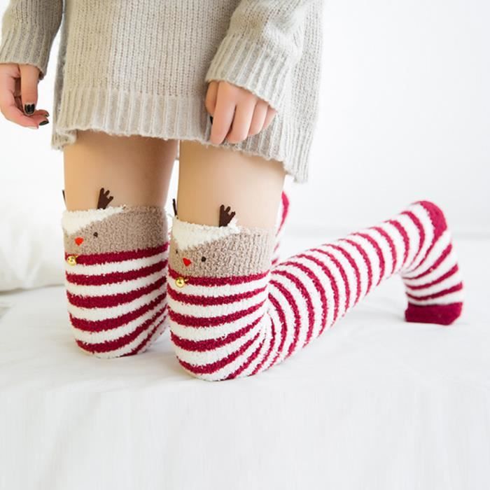Chaussettes pour femmes épaisses et chaudes pour l'hiver Chaussettes