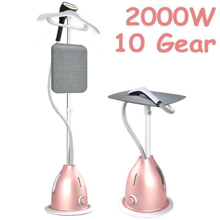 AvanC Défroisseur Vapeur Vertical-2000W-1.8L-Rose Avec Planche à Repasser