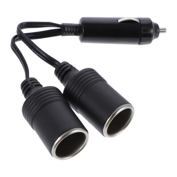 2 Branch Car Charging Adapter Cable Cigarette Lighter Plug allume cigare - prise allume-cigare confort conducteur passager