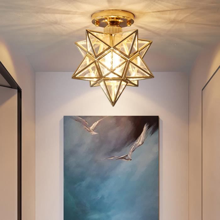 LED Plafonnier moderne, Lampe de plafond à surface en forme de étoile pour Salon, Chambre à coucher, Escalier, Couloir - A