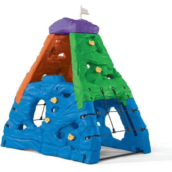 Step2 Skyward Summit Kiddimandjaro Triangle / Cadre d’Escalade Enfant Multicolore | Jeux escalade en Plastique pour Enfants