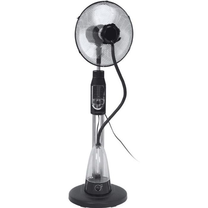 Triomph VE0002 Ventilateur 70W - Brumisateur avec réservoir capacité 2L - 3 Vitesses - Hauteur 130Cm - Oscillant ou Fixe