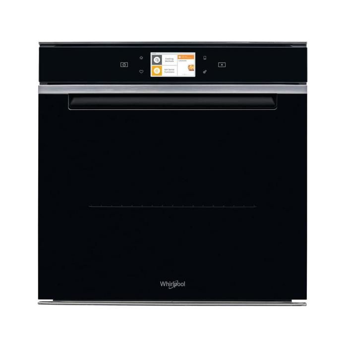 WHILRPOOL W11IOM14MS2H - Four multifonction hydrolyse - 73L - poignée intégrée - Classe énergétique A+ - Verre noir