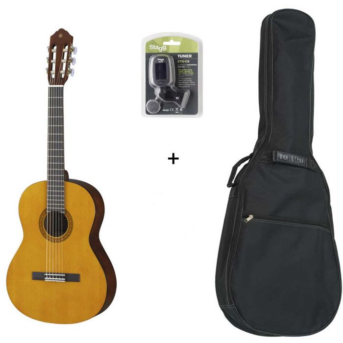 Pack Yamaha CS40 3-4 - Guitare Classique 3-4 (+ accordeur et housse )