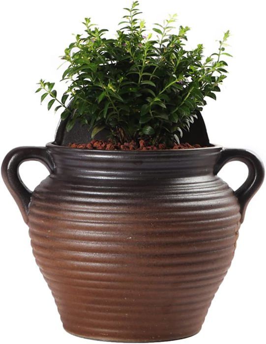 Lot De 2 Planteurs Suspension Géométriques En Céramique - Jardinières Murales Pour Succulentes Et Plantes D'Intérieur