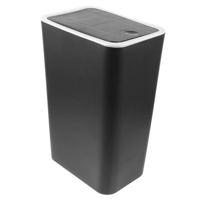 Poubelle Salle De Bain Petite Corbeille Ouverte Gris - Pour Espaces Étroit, Bureau Et Chambre
