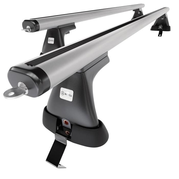Barres de toit transversales pour Ford Mondeo mk4 Wagon 2007-2014 Inoxy Gris