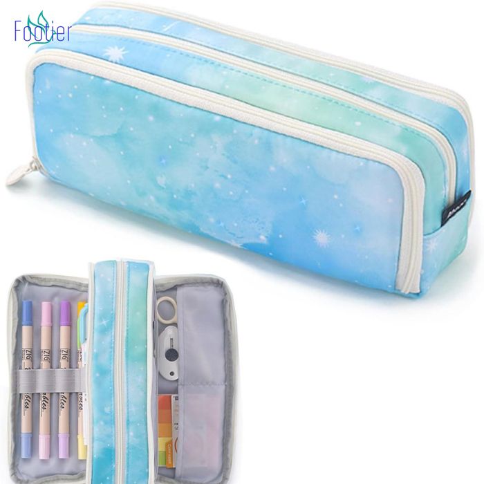 Lot De 2 Trousses à Crayons Pour Filles – Design Moderne, Grande Capacité – Pour école, Bureau, Fournitures