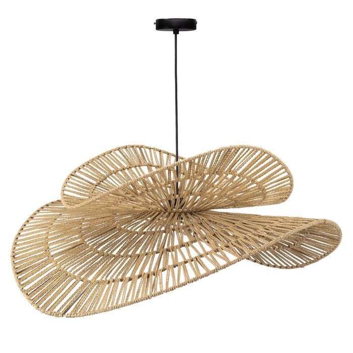 Lampe Suspendue De Plafond Toolight App1738-1Cp Lampe Pendante Au Plafond Brun 132 5X80X20Cm