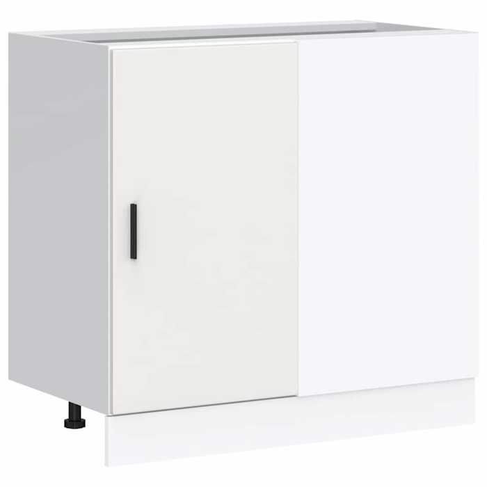 MGH Meuble bas de cuisine Lyon - Buffet cuisine - blanc bois dingénierie LV942