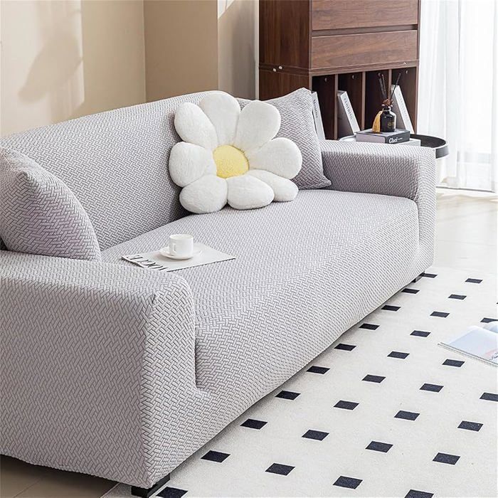 Housse de Canapé 2 place(145-190 cm) - XJYDNCG - Housse Canape Extensible - Gris Clair gris HOUSSE DE CANAPE