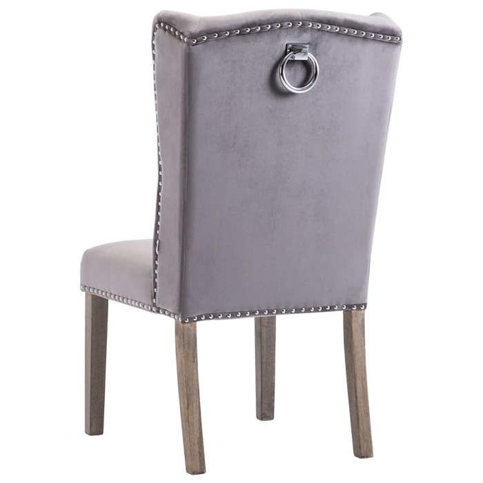 TOP 2026 Chaise à cuisine - ( 1 PC ) - Pour 1 personne - Gris Velours - 55x69x108.5 cm ccc45