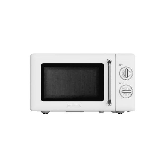 Micro-ondes - KITCHENCOOK - KMO20 Retro White - 20 L - 700 W - Commandes mécaniques - Kitchencook