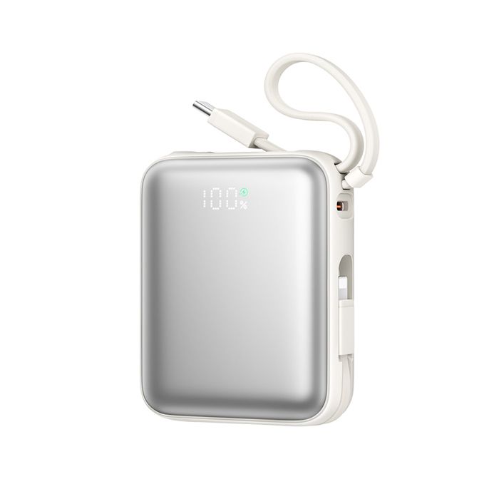 Batterie externe - JOYROOM - JR-PBF27 - 10 000 mAh - 225 W - Câbles USB-C & Lightning intégrés