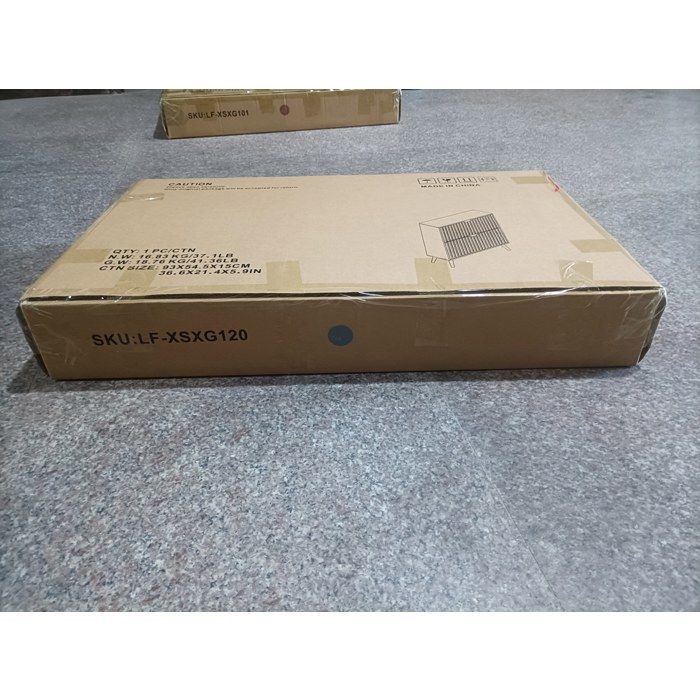 Meuble a chaussures - 2 abattants gain de place - gris rainure - 60 x 24 x 94 cm