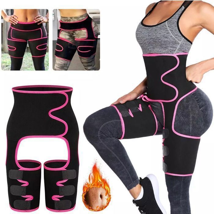 Ceinture Amincissante pour Femme - Taille haute - Perte de poids - Réglable - Ceinture amincissante -Bande de Rose