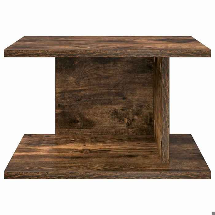 Table de chevet Chêne fumé 40 x 30 x 25 cm Bois dingénierie_2 ans garantie_96281