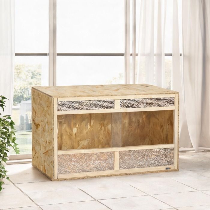 Reptile Houses with Bois Naturel Panneaux De Particules and 39.4 x 18.5 x 18.5 in
