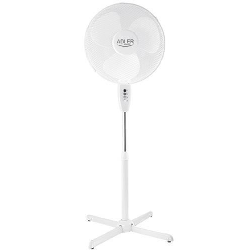 Ventilateur sur pied - ADLER - AD7305 - Diamètre 40 cm - 3 vitesses - Puissance 90W - Adler