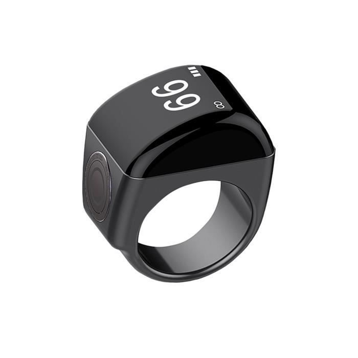 Anneau Compteur De Prière Musulman – Vert, 20 Mm, écran OLED, Bluetooth, Vibreur, Rechargeable, Avec Application