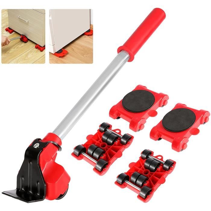 Kit de Deplace Meuble Lourd Deplace Meuble a Roulette Kit Demenagement Meuble Leve Meuble a Roulette roulettes pour Meubles Ju[807]