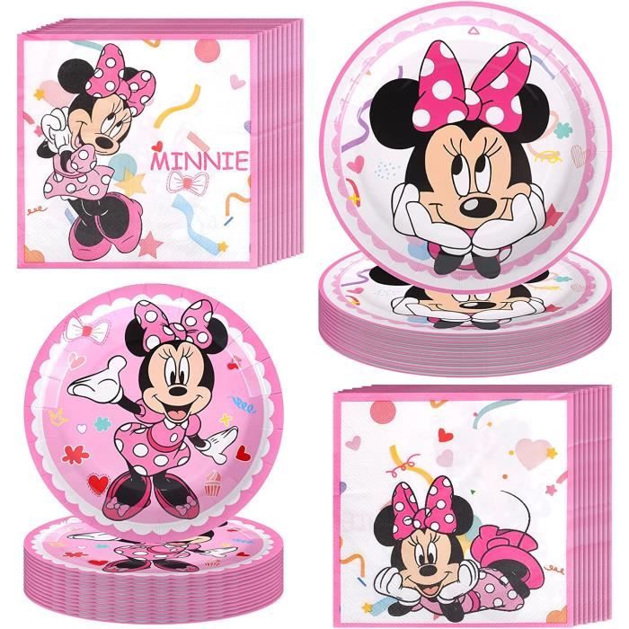 Mickey Minnie Mouse Thème Enfants Fête d'anniversaire Décoration Fournitures  Ballons Bannière Cake Topper Set