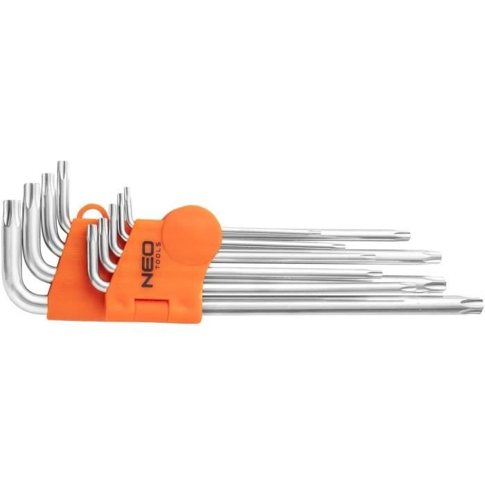 Jeu De 18 Clés Allen Et Torx - Taille 1,5 à 10 Mm Et T10 à T50 - Acier CR-V Nickelé - Longue Durée De Vie