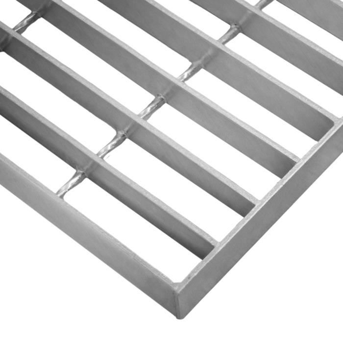 Grille Caillebotis Acier Galvanisé 1000x900 Mm - Maille 32x100 Mm - Capacité 900 Kg - Pour Sol Industriel - 8