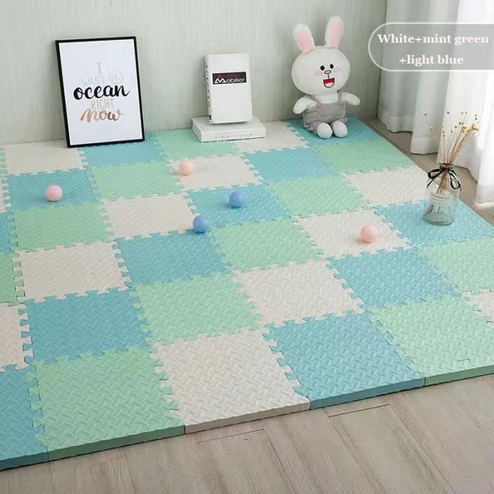 MATANA Tapis De Sol En Mousse EVA 20 Dalles Imperméables Antidérapantes - Idéal Gym Maison, Salle De Jeux Enfants, Piscine