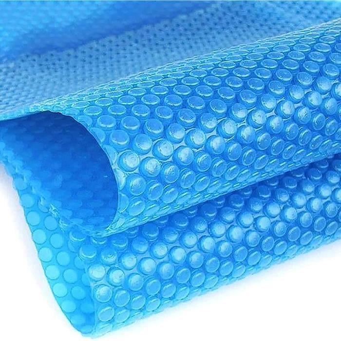Bâche à Bulles Solaire Pour Piscine Ronde Ou Rectangulaire – Couverture Isotherme Anti-Évaporation, Gardez L’Eau Chaude Et Propre (Tailles 180-450 Cm)